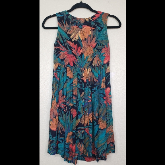 Vintage Carole Little Floral Mini Dress Size 4P - Picture 2 of 11